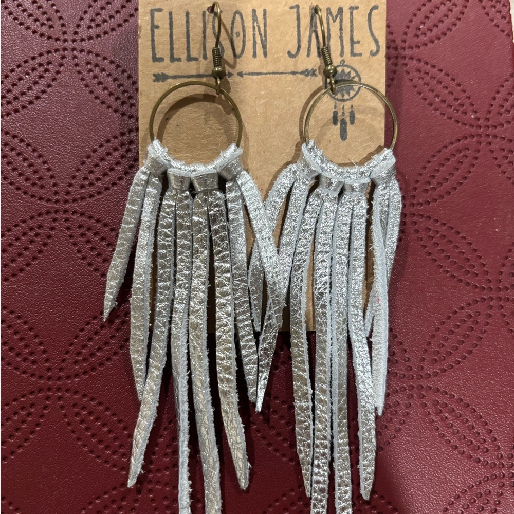 Ellison James Silver Fringe Earrings